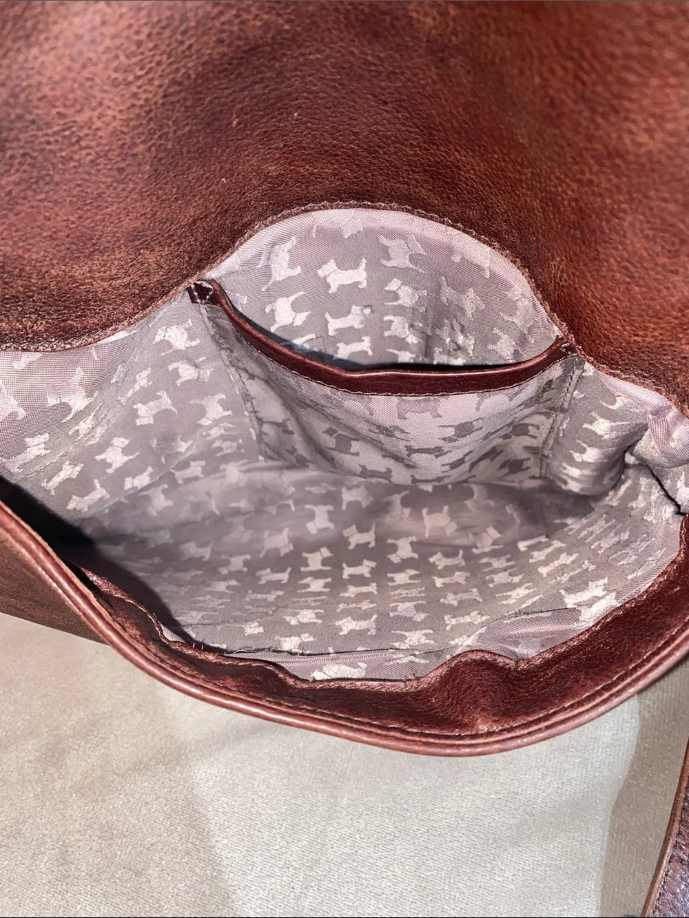 Radley London Brown Leather Crossbody Bag